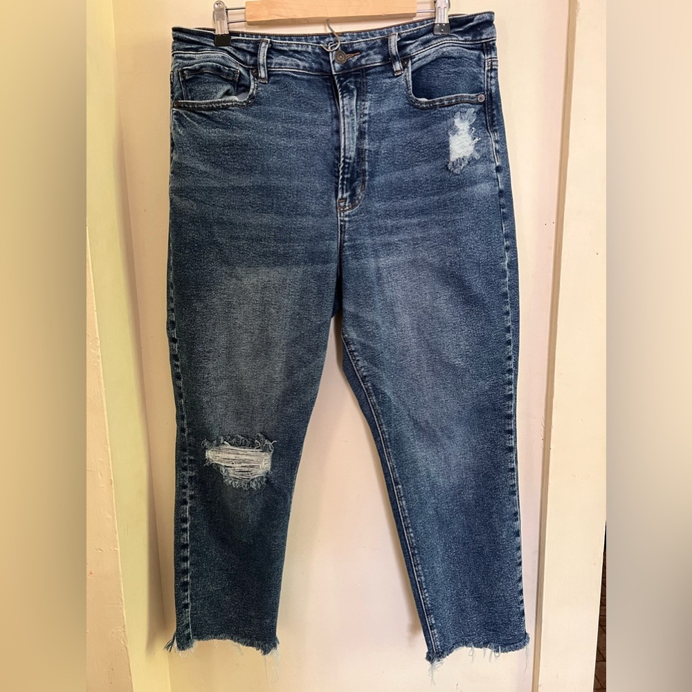 American Eagle Distressed Mom Jeans